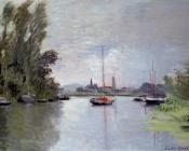 克劳德 莫奈 : Argenteuil, Seen from the Small Arm of the Seine